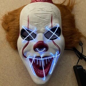 LED Light-Up Clown Mask